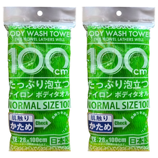 YOKOZUNA CREATiON 日本起泡洗澡擦澡沐浴巾, 深綠色, 2包, 1張