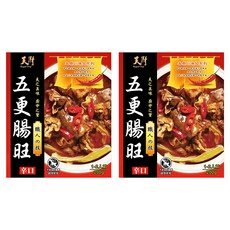 Royal Chef 天廚 五更腸旺調理包, 川味美食, 香Q腸大腸, 搭配濃汁鴨血, 加入爽口酸菜, 1-2人份, 200g, 2盒