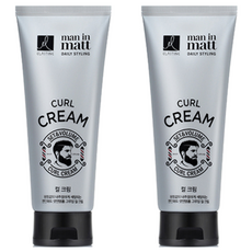 엘라스틴 맨인매트 셋앤볼륨 그루밍 헤어 컬크림, 150ml, 2개