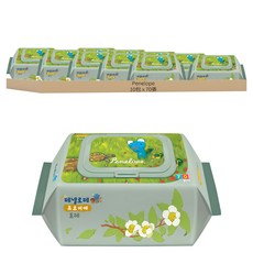 Penelope Foret孩童用濕紙巾 掀蓋式, 70張, 10包