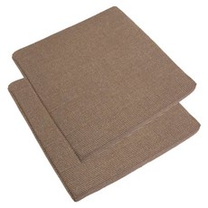 J&N 謐亞亞麻立體坐墊 2入 咖啡色 聚酯纖維 記憶棉 止滑 可拆洗