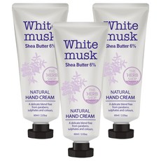 The Herb Shop 天然護手霜 白麝香, 60ml, 3個