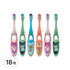 Jordan 兒童牙刷 第2階段(3~5歲適用), 隨機出貨, 1支, 18支