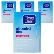 Clean&Clear 可伶可俐 控油吸油麵紙, 60入, 4個