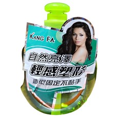 KANG FA 康髮 奇異繽紛水漾保濕雕 茵草綠 260ml, 輕感塑形固定 速乾不黏手 含保濕成分, 1瓶