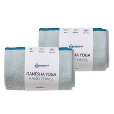 GANESHA YOGA PROPS 擦手巾雙入組, 2個, 淡藍色