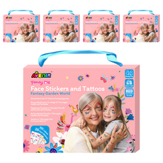 AVEnIR 美妝&紋身貼紙 奇幻花園 臉部身體彩繪貼紙 安全無毒 創意DIY裝飾, 5盒