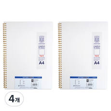 OXFORD 밀키웨이 Mikyway PP 스프링노트 A4 좌철 80매 블랭크, 4개
