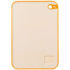 YUNMI 小麥秸稈雙面防滑砧板 42*29CM 切菜板 生熟分類 水果砧板 廚房料理砧板 抗菌菜板, 1個, 橙色