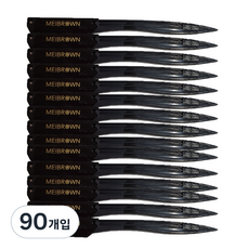 메이브라운 면도 눈썹 칼, 블랙, 90개