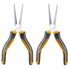 INGCO 미니롱노우즈 플라이어 115mm HMNNP08115, 2개
