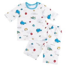 Maykids 男童用 Aqua Friends 七分袖變色內衣套組