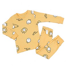 메이키즈 아동용 에그프랜즈 30수 후라이스 긴팔 실내복세트