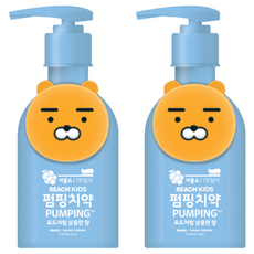 LG생활건강 카카오프렌즈 키즈 펌핑치약 블루, 160g, 2개
