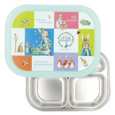 피터래빗 밀폐형 식판도시락, 올리브 3302, 뚜껑 + 식판, 1개