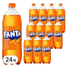 환타 오렌지 탄산음료, 1L, 24개