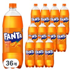 환타 오렌지 탄산음료, 1L, 36개