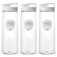 락앤락 잡기쉬운 물병, 화이트, 1.5L, 3개