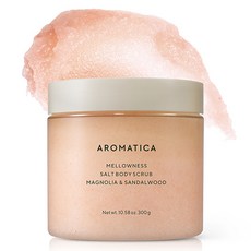 AROMATICA 鹽身體磨砂膏 玉蘭檀香, 1個, 300g