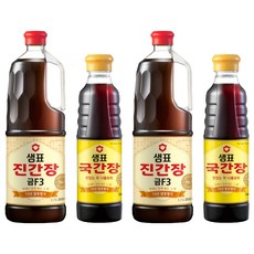 샘표 진간장 금F3 1.7L + 국간장 500ml, 2세트