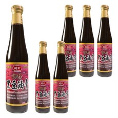 龍宏 御珍黑豆油膏, 日曬365天純釀醬油, 100%純黑豆, 無麩質過敏原, 無添加防腐劑、焦糖色素, 420ml, 6瓶