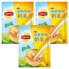 Lipton 立頓 減糖原味奶茶, 17g, 20包, 3袋