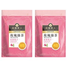 台灣茶人 正能量系列 玫瑰綠茶, 2g, 25包, 2袋