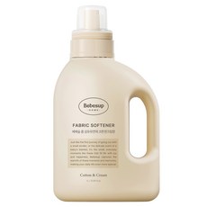 Bebesup 家用嬰幼兒衣物柔軟精 棉花奶油香 正裝, 1個, 1L