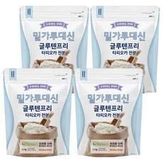 알티스트 밀가루 대신 글루텐 프리 타피오카 전분, 1.2kg, 4개