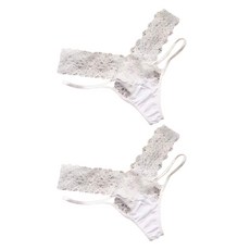 더모더니크 여성용 레이스 T 팬티 2p