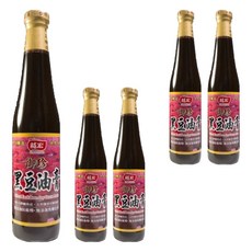 龍宏 御珍黑豆油膏, 日曬365天純釀醬油, 100%純黑豆, 無麩質過敏原, 無添加防腐劑、焦糖色素, 420ml, 5瓶