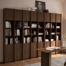 까사미아 하벨 책장 방문설치, 브라운