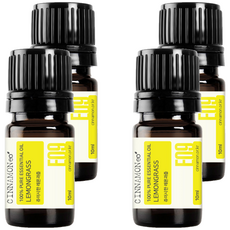 시나몬이오 아로마 에센셜 오일, 레몬그라스, 10ml, 4개