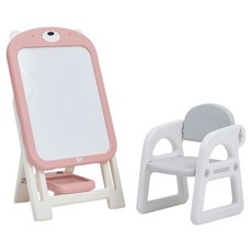 BeneBene 유아 자석 보드 + 의자 세트, 핑크, 1세트
