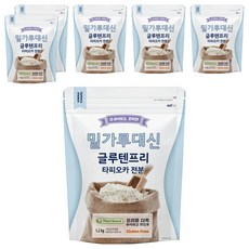 알티스트 밀가루 대신 글루텐 프리 타피오카 전분, 1.2kg, 6개