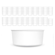 Daehan紙質圓形容器 520ml, 100個, 1組