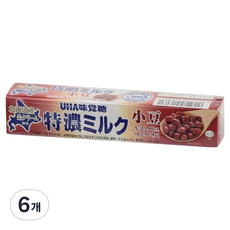 UHA 味覺糖 Tokuno牛奶小豆子紅豆糖, 6個, 37g