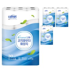 comet Cozy Powder 厚實3層衛生紙 30m, 4個, 30捲