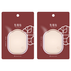 點胭脂 台灣公司貨 短拇指 拍拍海綿, 米黃色, 2件
