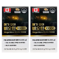 MegaMoa 生物素 10000, 2個, 60錠