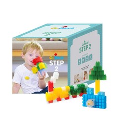 코블록 스텝 2 블럭 160p, 혼합 색상, 1개