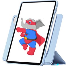 KOKIRI LIVING 分離式圓形磁吸A款平板電腦保護殼, 天空藍