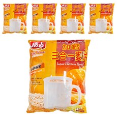 廣吉 加鈣三合一麥片 600公克, 600g, 5袋
