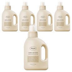 Bebesup 家用嬰兒衣物柔軟精 棉花奶油香 正裝, 5個, 1L