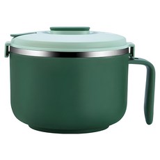 瑞典廚房 304不鏽鋼 防燙泡麵碗 1L, 1個, 綠色