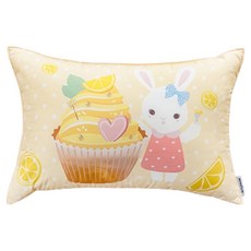 MYHOUSE 兒童兔子圖案絎縫枕頭套, 艾米檸檬