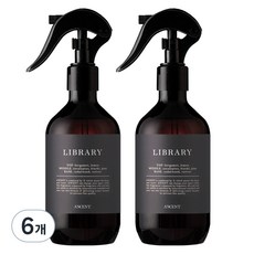 에이센트 드레스 퍼퓸 탈취제 라이브러리 본품, 6개, 250ml