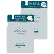 KUMANO 熊野油脂 奢華氨基酸修護洗髮精補充包, 350ml, 2包