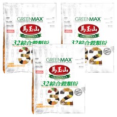 馬玉山 32綜合穀類粉, 不含蔗糖和人工色素, 充氮保鮮, 冷熱沖泡皆宜, 12包/袋, 25g, 3袋