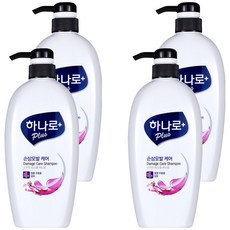 애경하나로 플러스 손상모발케어 샴푸린스겸용, 680ml, 4개